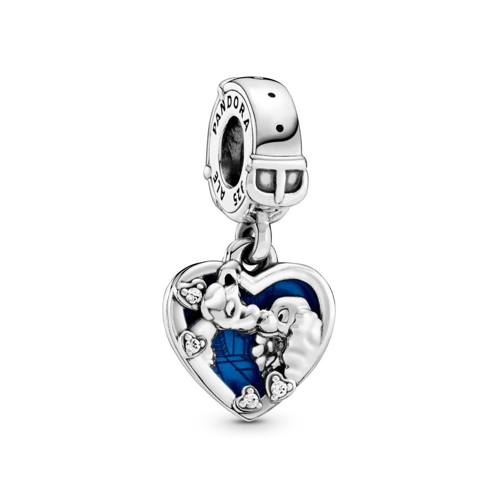 Disney Lady and the Tramp Heart Dangle Charm