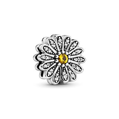 Reflextions Sparkling Daisy Flower Clip Charm