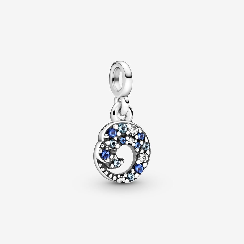 Pandora Me Blue Ocean Wave Mini Dangle