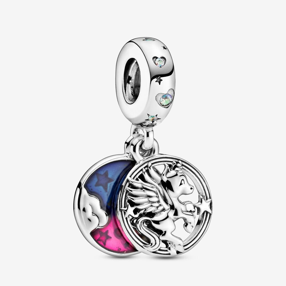 Magical Unicorn Double Dangle Charm