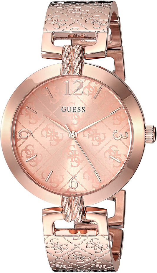 Guess 35MM Rose Plated Stainless Steel U1228L3