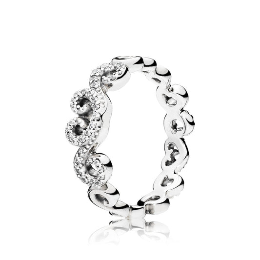 Heart Swirls Ring