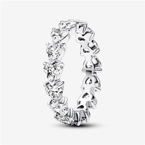 Pandora Row of Hearts Eternity Ring