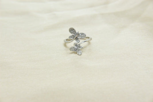 Butterflies Ring in 14K