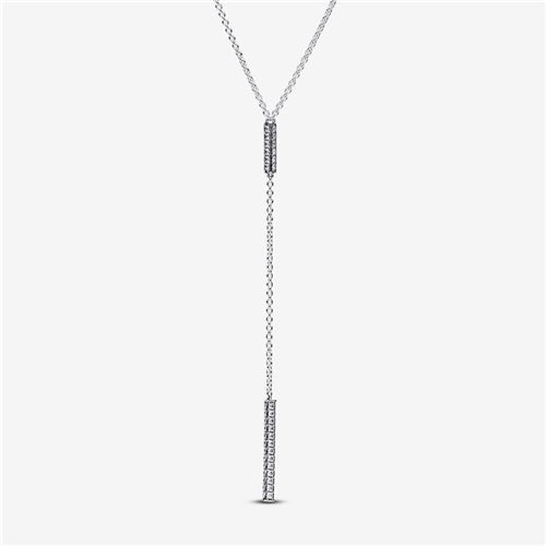 Pandora Timeless Pave Prism Drop Necklace