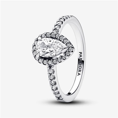 Pandora Sparkling Pear Halo Ring