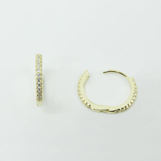 Sparkling Hoops in Gold Plated