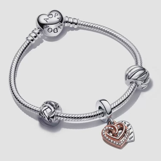 Entwined Hearts Bracelet Gift Set