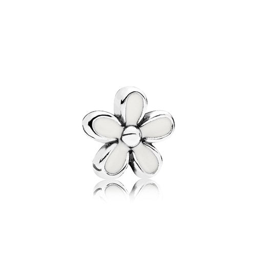 White Daisy Flower Locket Petite