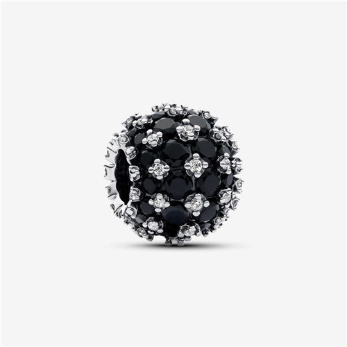 Pandora Sparkling Pave Round Black Charm