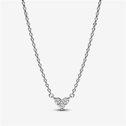 Pandora Triple Stone Heart Collier Necklace