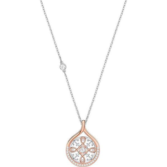 Swarovski Humanist Anchor Necklace, White, Mixed Plating