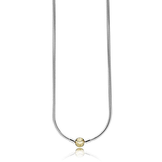Pandora Moments Snake Chain 14K Round Clasp Necklace