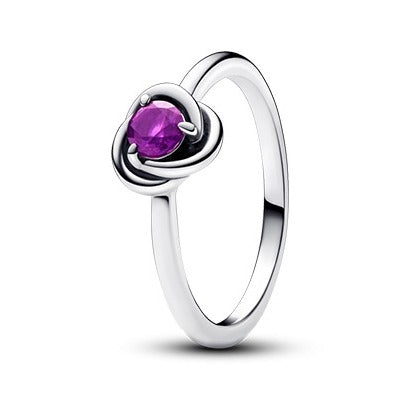 Pandora Purple Eternity Circle Ring