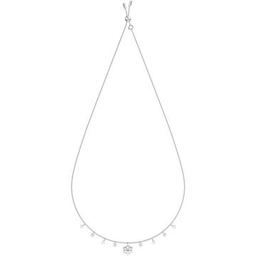 Swarovski Magic Necklace, White, Rhodium Plated