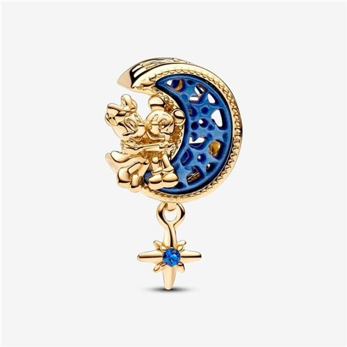 Pandora Disney Mickey Mouse & Minnie Mouse Crescent Moon Charm