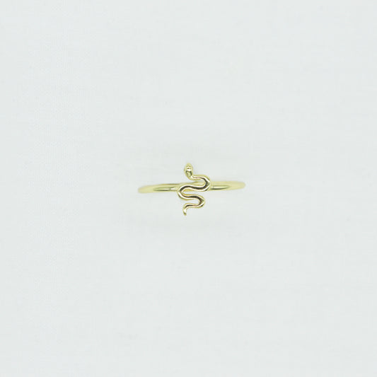 Dainty Snake Ring in Gold Plated