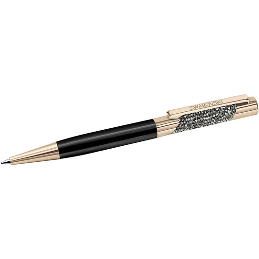 Swarvoski Eclipse Agenda Ballpoint Pen, Black, Rose Gold Plated