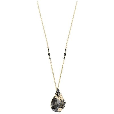 Swarovski March Long Owl, Mixed Colour, Gold Plated