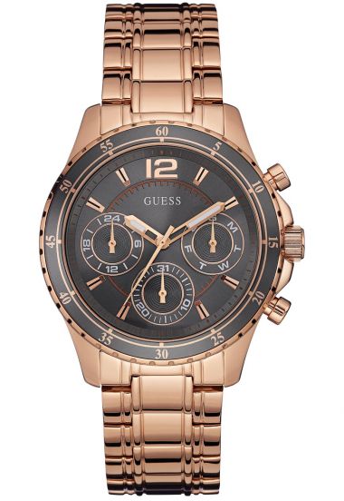 Guess 38MM Rose Plated Stainless Steel W0639L2